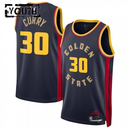 Dres Golden State Warriors Stephen Curry Nike 2024-25 City Edition Navy Swingman - Dječji